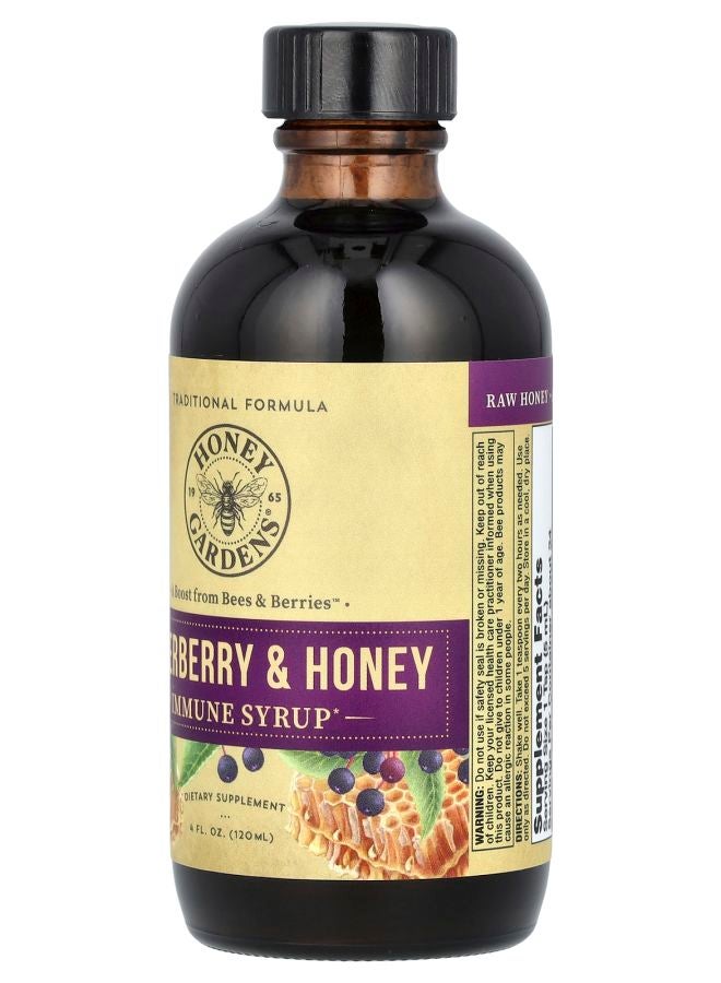 ZAND Immune Syrup Elderberry & Honey 4 fl oz (120 ml) - Image 2