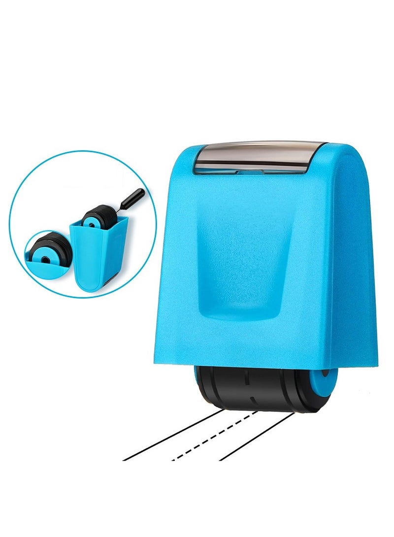 CMGTYYD Handwriting Lines Practice Roller Stamp Self Inking Line Rolling Stamps Teacher Stamps Sentence Strips Handwriting Practice for Kids Teachers Adults Classroom Home Office (Light Blue) - Image 1