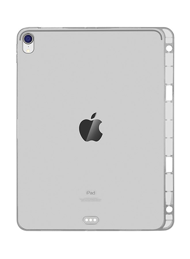 Raxoom غطاء واقي مع فتحة قلم لجهاز آبل آيباد برو 11 بوصة 2018 شفاف