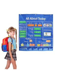 Generic School Classroom Pocket Chart with Date Month Year Week Season Weather Event Cards Teacher Teaching Tool All about Today Activity Learning Resource  - Image 5