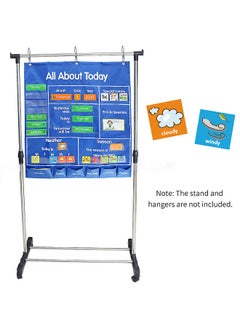 Generic School Classroom Pocket Chart with Date Month Year Week Season Weather Event Cards Teacher Teaching Tool All about Today Activity Learning Resource  - Image 3