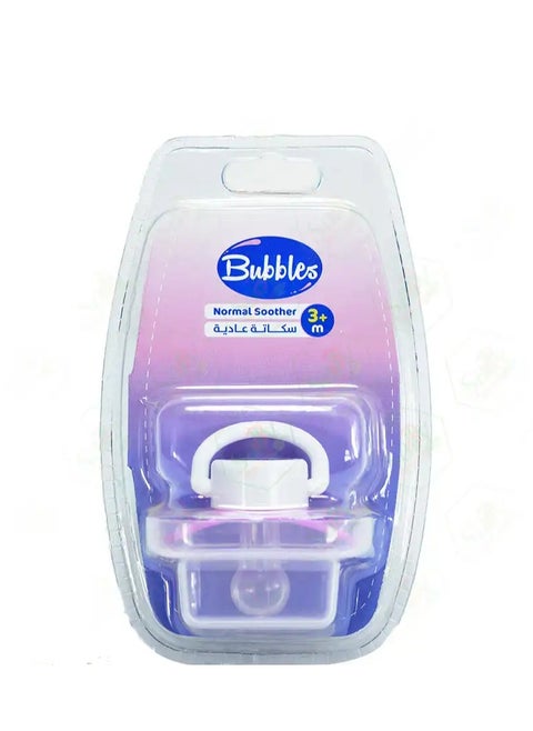 normal soother with cap +3m pink