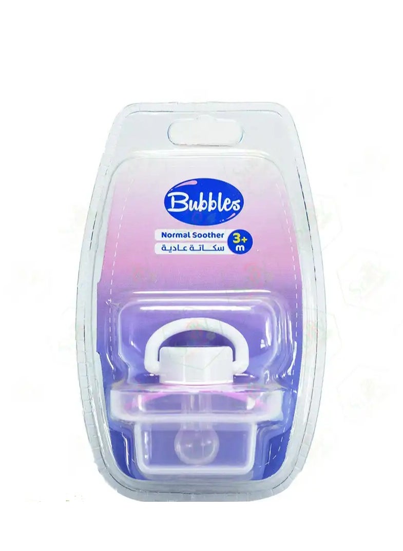 normal soother with cap +3m pink