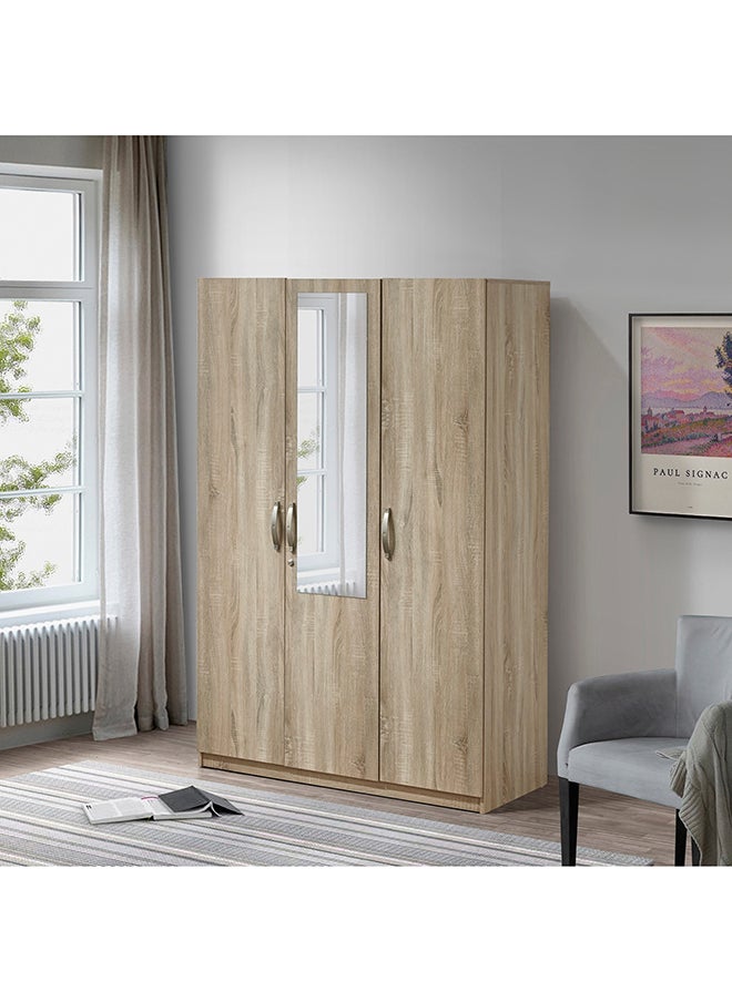 Kulltorp Plus 3-Door Wardrobe with Mirror 52 x 182 x 120 cm