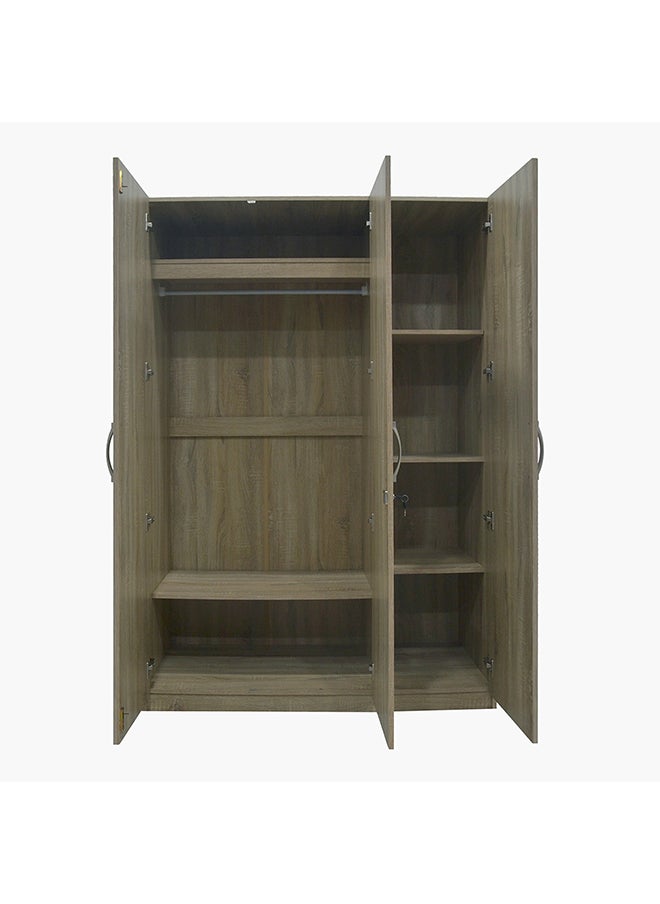 Kulltorp Plus 3-Door Wardrobe with Mirror 52 x 182 x 120 cm