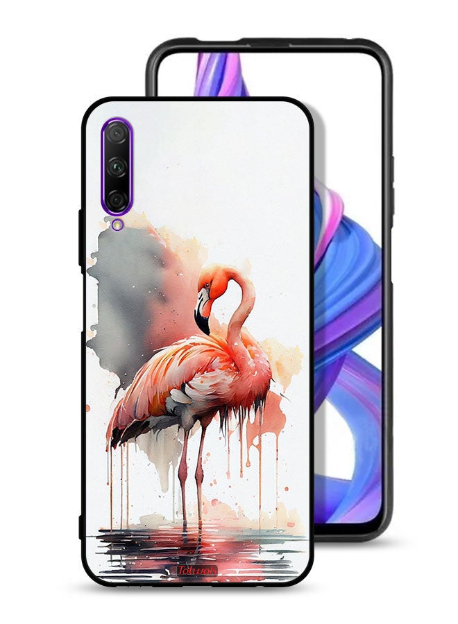 Tolwak Honor 9X Pro Protective Case Cover Tropical Watercolor Art - Image 1