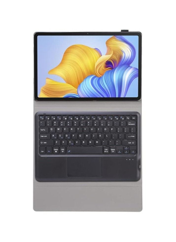 Generic - Arabic and English Keyboard Case Compatible with Honor Pad 8 12 inch Leather Tablet Protective Cover with Wireless Removable Bluetooth Keyboard - Image 1