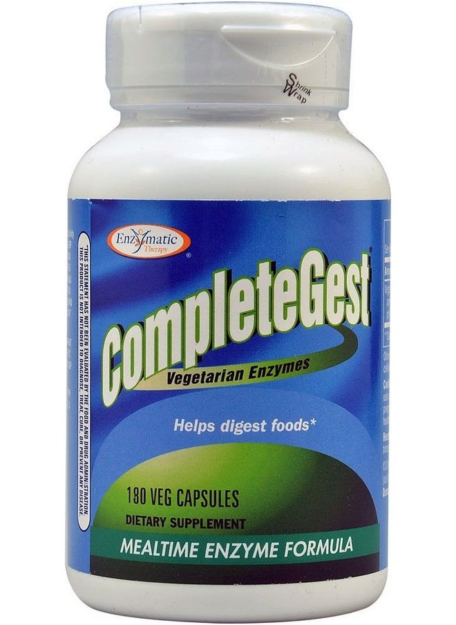 إنزايماتيك - العلاج الأنزيمي CompleteGest - 180 كبسولة نباتية - Image 1