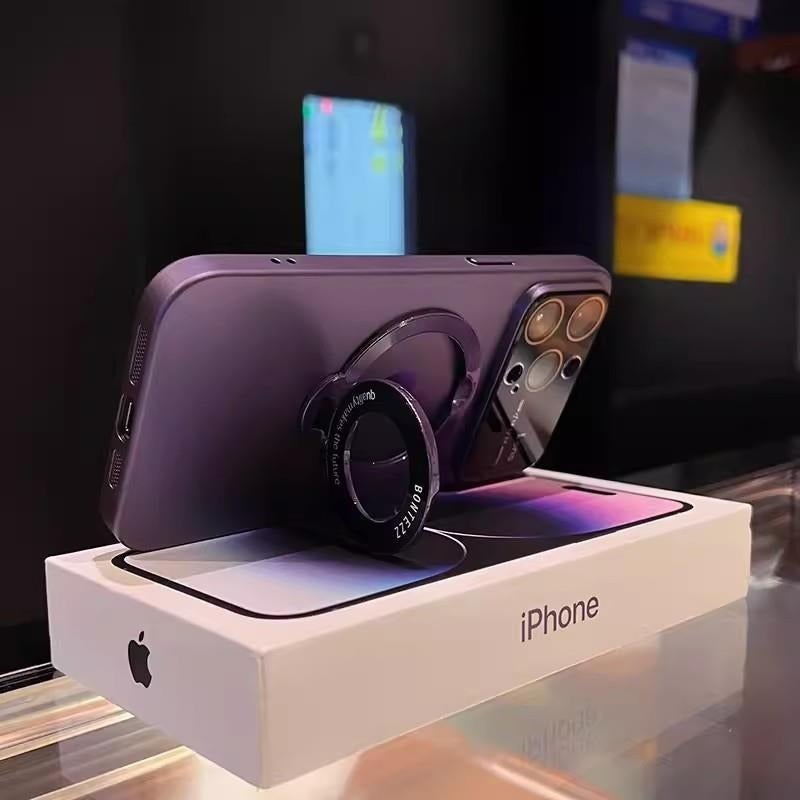 حافظة هاتف مع حامل مغناطيسي لسلسلة iPhone 17-11، غير لامعة - Image 4