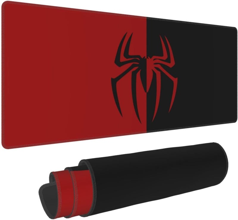 Keebik Gaming Mouse Pad, Spider Red Pattern Mouse Pad 11.8x23.6Inch Large Extended Computer Mouse Mat Keyboard Full Desk Mousepad for Gaming, Office, Home - Image 1