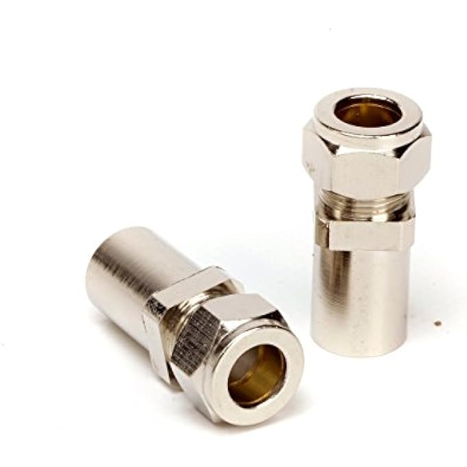 RADIATOR/TOWEL RAIL VALVE PIPE REDUCER (PAIR) 15MM TO 10MM FOR RADIATOR & TOWEL RAIL VALVES VALVE 1/2" REDUCER COMPRESSION FIT