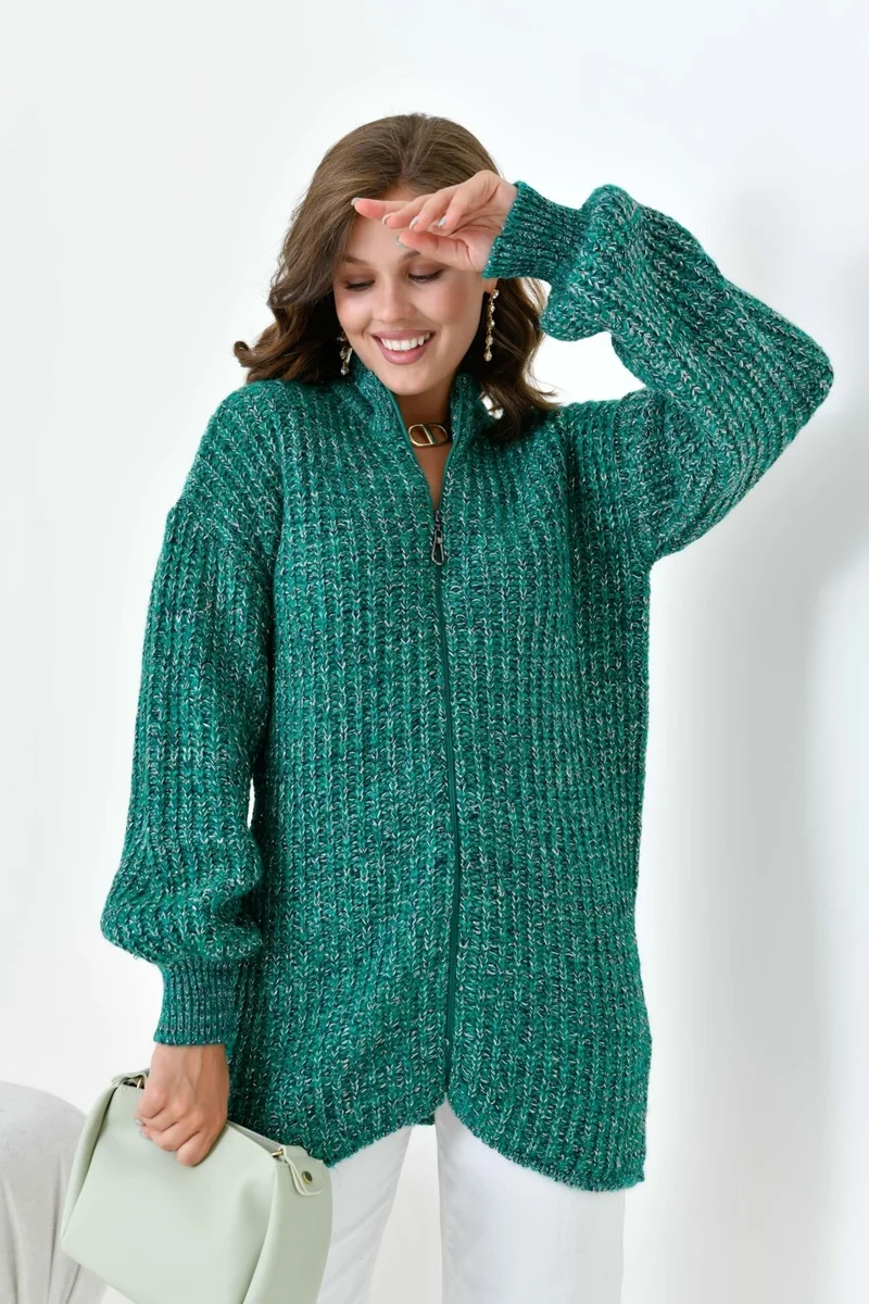 Garmi Women Gradient Zippered Cardigan Benetton