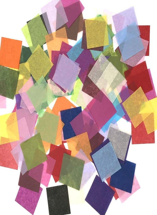 Cinvo 3000 Pcs Tissue Paper Squares 2 Inch x 2 inch Rainbow Tissue Mosaic Squares for Arts Crafts DIY Projects Scrunch Art Classroom Activities and More- 30 Assorted Colors - Image 2