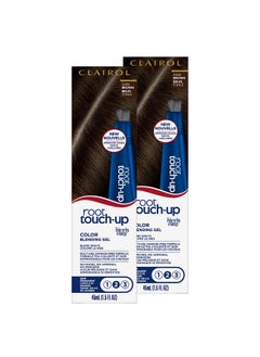 CLAIROL Root Touchup Semipermanent Hair Color Blending Gel 4 Dark Brown Pack Of 2  - Image 1