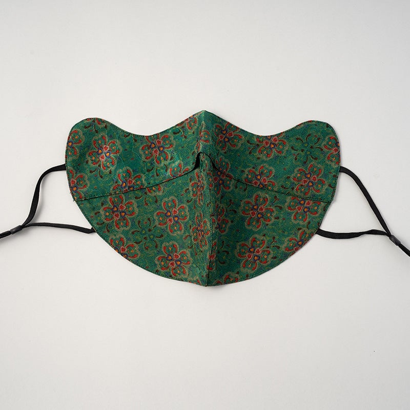 Luxury Silk Face Mask Adjustable Breathable Color 10 (Xiangyun Yarn Flower Rose) Color 10 (Xiangyun Yarn Flower Rose)