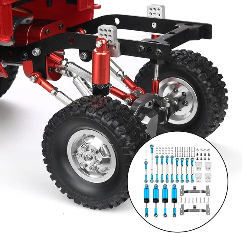 klarako Upgrade RC Spare Parts Shock /16 Scale for WPL Car Modification , Blue - Image 4