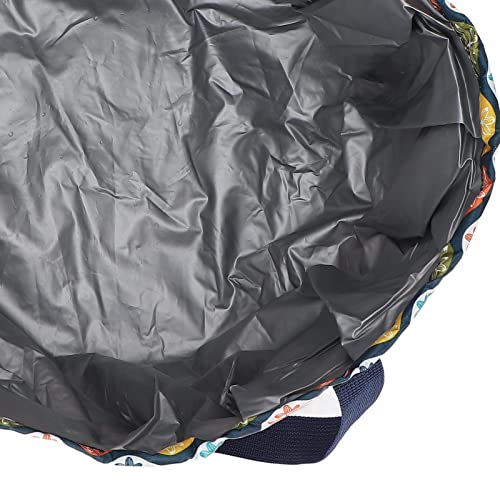 Ymiko Collapsible Foot Basin, Portable Collapsible Foot Soaking Basin Handle Rope Foot Bath Water Bucket Folding Foot Spa Soak Tub 21L for Travel, Camping - Image 4