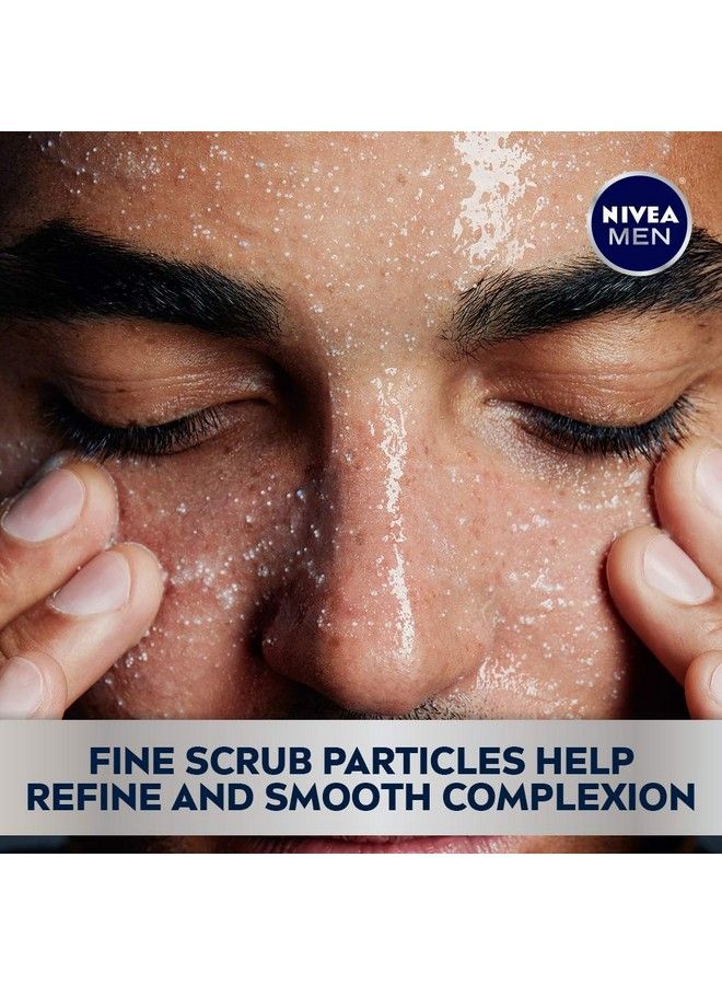 NIVEA MEN مقشر الوجه المنظف العميق لأقصى قدر من الترطيب ينظف دون تجفيف البشرة، يحتوي على بروفيتامينات، أنبوب بحجم 4.4 أونصة - Image 4