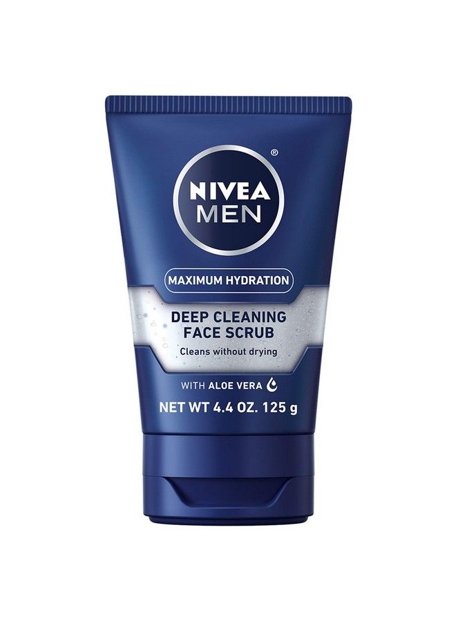 NIVEA MEN مقشر الوجه المنظف العميق لأقصى قدر من الترطيب ينظف دون تجفيف البشرة، يحتوي على بروفيتامينات، أنبوب بحجم 4.4 أونصة - Image 2