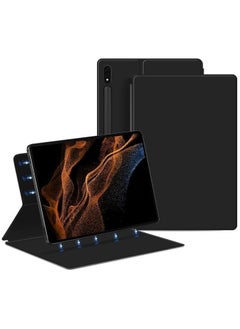 جنرال متوافق مع سامسونج جالكسي تاب S10 بلس / تاب S10+ مقاس 12.4 بوصة (2024)؛ غطاء جلد ذكي رفيع جداً مع فتحة لقلم، تصميم مغناطيسي، يحافظ على وضع السكون والاستيقاظ.  - Image 5