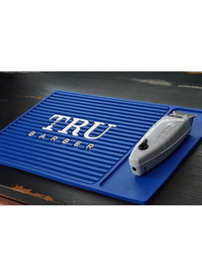 Mat 14”X 9” (Blue) Flexible Pvc Station Mat, Professional Mat, Salon And Barbershop Work Station Pads, Beauty Salon Tools Hairstylist, Counter Mat For Clippers, Anti Slip - pzsku/Z92DCEAC9408F5532A227Z/45/_/1733731291/61ab4844-b1f2-44e2-b11f-6d208aa1ccf5