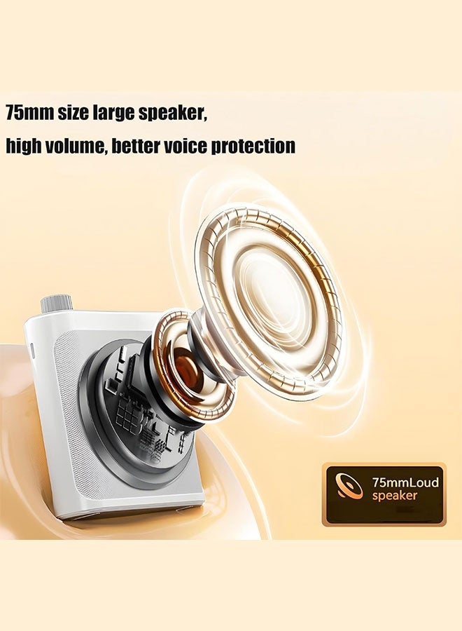 مكبر صوت للمعلمين مزود بميكروفونين لاف وبطارية طويلة الأمد - Image 2