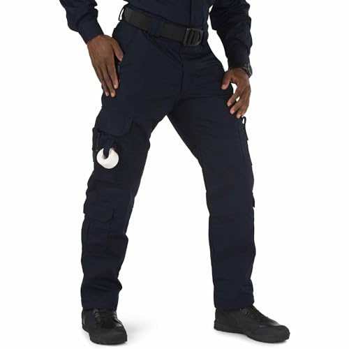 5.11 Tactical Men's Taclite EMS Pants, Cargo Work Pant for EMT and First Responders, Lightweight Ripstop, 19-Pockets, Dark Navy, 34W x 30L, Style 74363ABR - Image 1