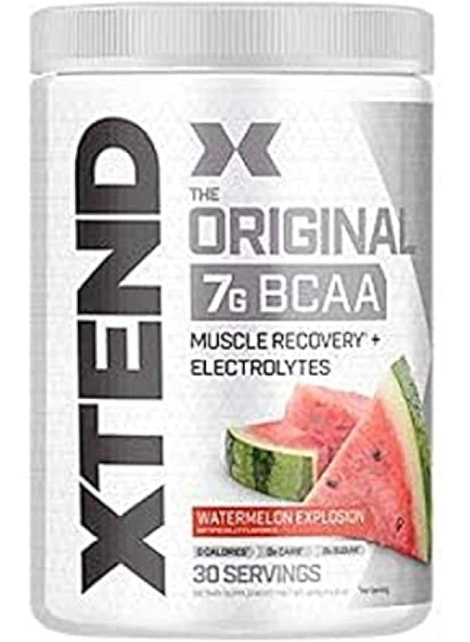 XTEND Original 7G BCAA Muscle Recovery + Electrolytes, Watermelon Explosion - 30 Servings - Image 1