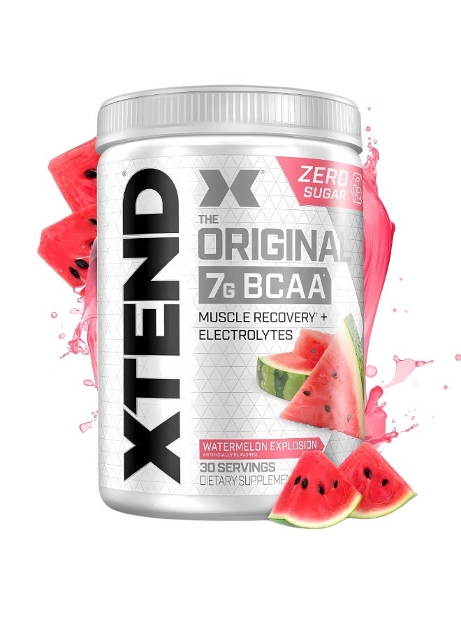 اسكتيند أوريجينال 7 جم BCAA لاستشفاء العضلات + إلكتروليتات، بنكهة البطيخ إكسبلوشن – 30 حصة - Image 1