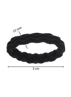 Expressions Expressions 18 Count Hair Tie Set in Classic Black - Waved Ponytail Elastic for Women and Girls - Hair Accessories Value Pack - Black Hair Ties for Everyday Use  - Image 3