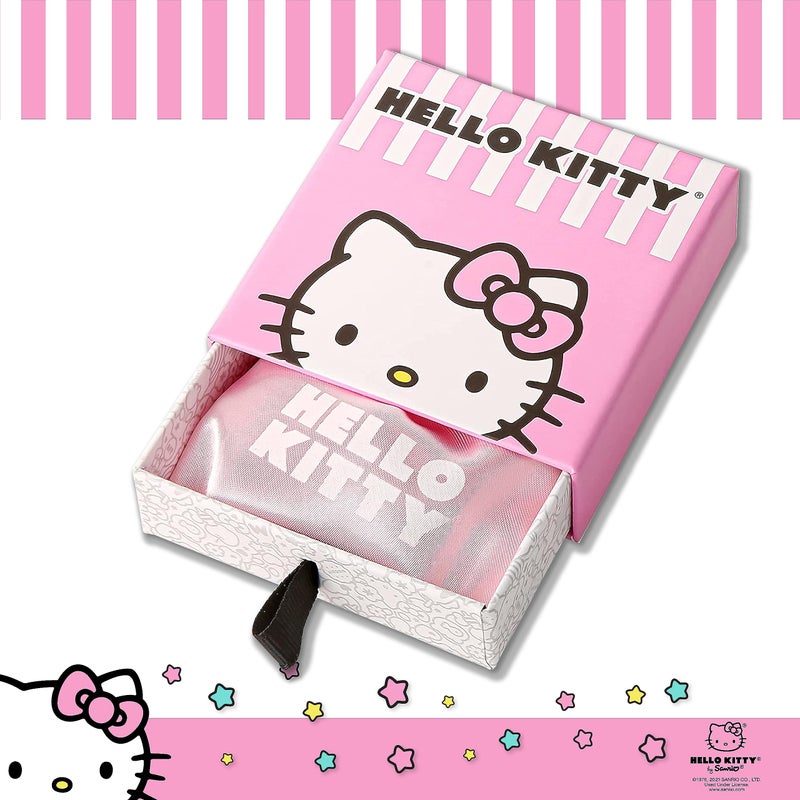 Hello Kitty Sanrio Womens CZ Outline Pendant Necklace Official License - 18" Flash Plated Sterling Silver Necklace - Image 5