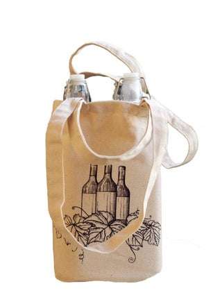 Earthsave Wine Bag for 4 Bottles with Double Handles | Reusable and Ecofriendly | Wine Bag for Gifting - pzsku/Z92DD1DB89777CFC77D36Z/45/_/1706080961/00f99f57-23ef-4629-ab9a-f674fa948721