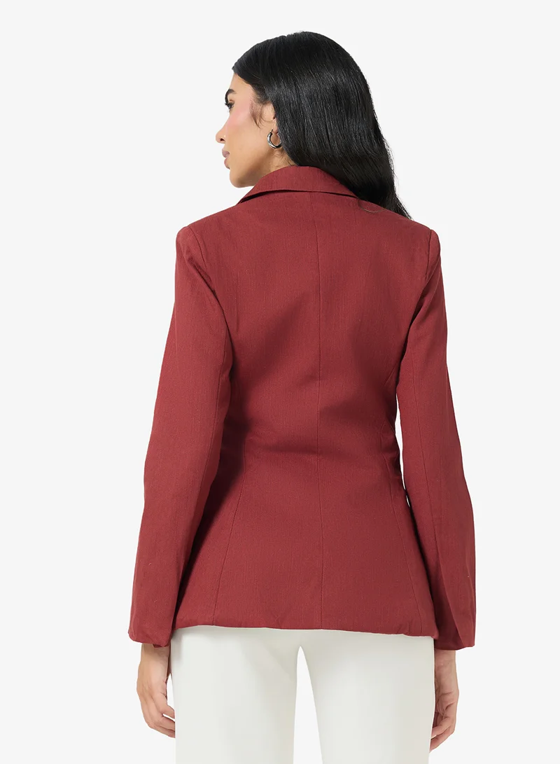 Ella Soft Blazer With Side Tie Up