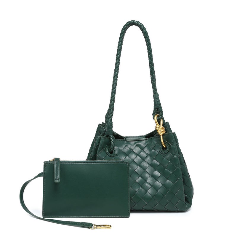 Straw Woven Bag Single Shoulder Parachute Bag 2025 Fashion Versatile Crossbody Bag Retro Tote Bag Cross Handmade Woven Bag - Image 1