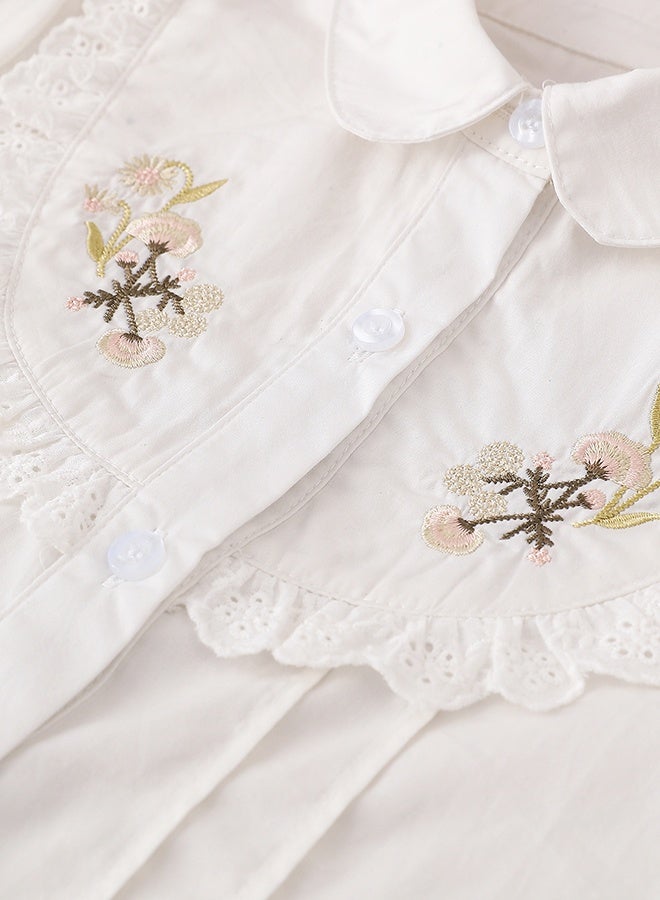 دب رائع بلوزة الكمام الطويلة لرقبة الفتيات المطوق - Image 4