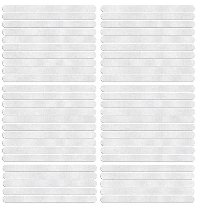 ANTISLIP STRIP STICKERS BATHTUB SAFETY SHOWER TREADS WITH SCRAPER BATH SHOWER NONSLIP STRIP FOR BATH SHOWER ROOM KITCHENS BABY ROOMS STAIRS PACK OF 50