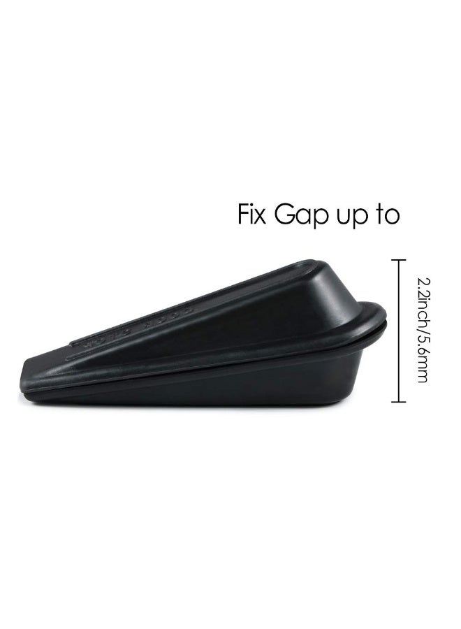 5 Pack Rubber Door Stopper Wedge – Non‑Scratch Anti‑Slip Design, Heavy Duty Doorstop for All Floors, Fits 1‑2 Inch Gaps, Black - Image 3