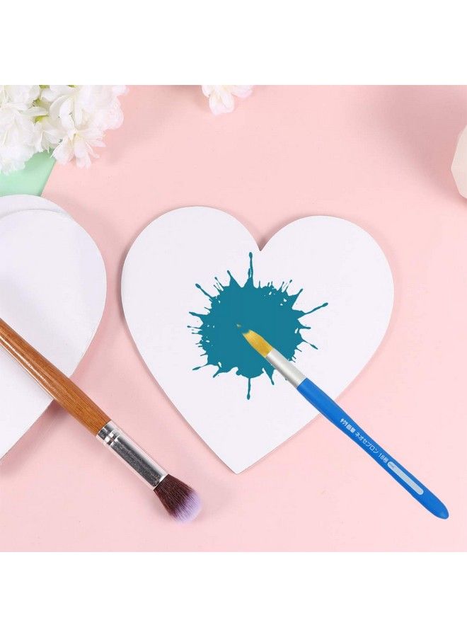 EXCEART 5Pcs Heart Canvas Panels Artist Blank Canvas Art Canvas Multi Panel Canvas Boards Creative Blank Painting Panels Blank Artist Blank Canvas Frame For Painting 15X15Cm - Image 4