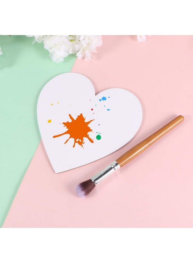 EXCEART 5Pcs Heart Canvas Panels Artist Blank Canvas Art Canvas Multi Panel Canvas Boards Creative Blank Painting Panels Blank Artist Blank Canvas Frame For Painting 15X15Cm - Image 5