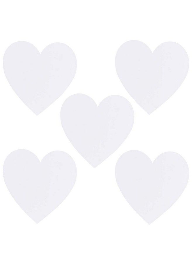 EXCEART 5Pcs Heart Canvas Panels Artist Blank Canvas Art Canvas Multi Panel Canvas Boards Creative Blank Painting Panels Blank Artist Blank Canvas Frame For Painting 15X15Cm - Image 2