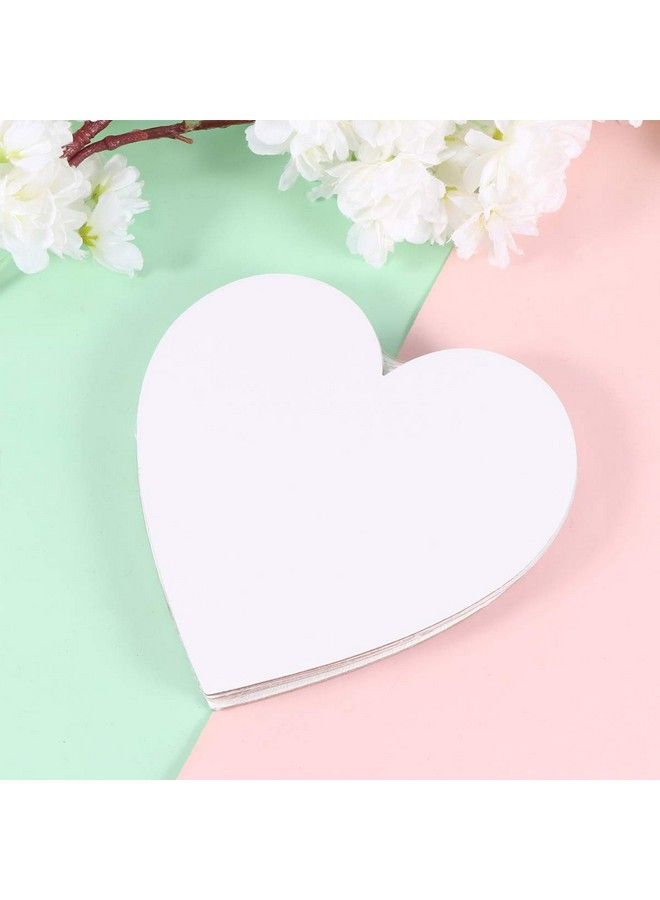 EXCEART 5Pcs Heart Canvas Panels Artist Blank Canvas Art Canvas Multi Panel Canvas Boards Creative Blank Painting Panels Blank Artist Blank Canvas Frame For Painting 15X15Cm - Image 3