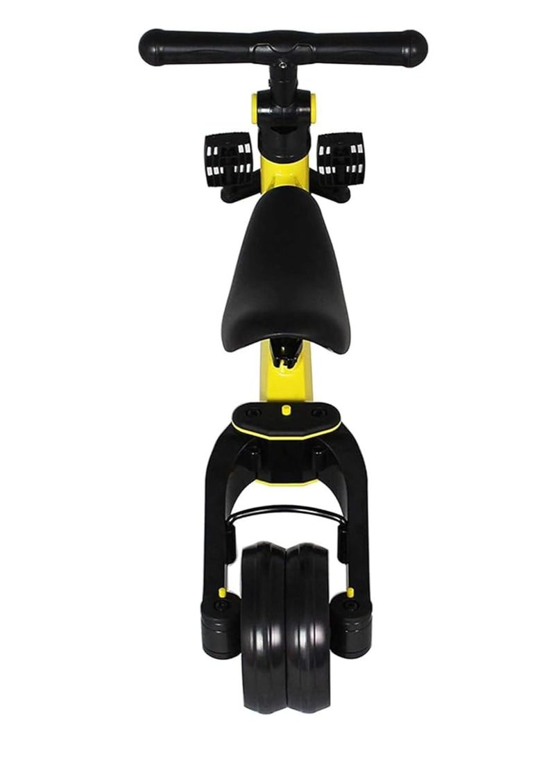3-in-1 Kids Tricycle & Balance Bike – Yellow and Black | Adjustable Toddler Bike for Ages 1.5 to 4 Years  - Image 2