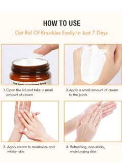 MOOYAM Dark Knees and Elbows Strong Whitening Cream, Whitening Cream for Correcting Dark Spots, Armpits, Neck, Knee, Elbow, Inner Thigh, Intimate Area, 120g  - Image 3