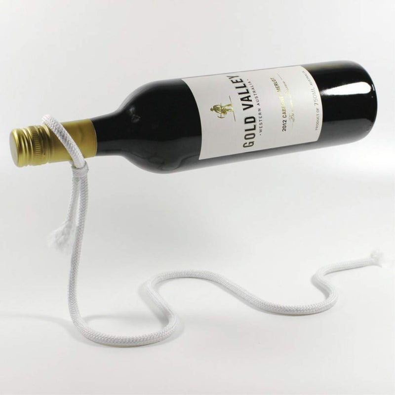 Fantasee Magic Suspending Rope Wine Holder, Floating Illusion Wine Rack Bottle Holder Novelty Gift for Kitchen Home Decoration (Suspending Rope) - Image 4