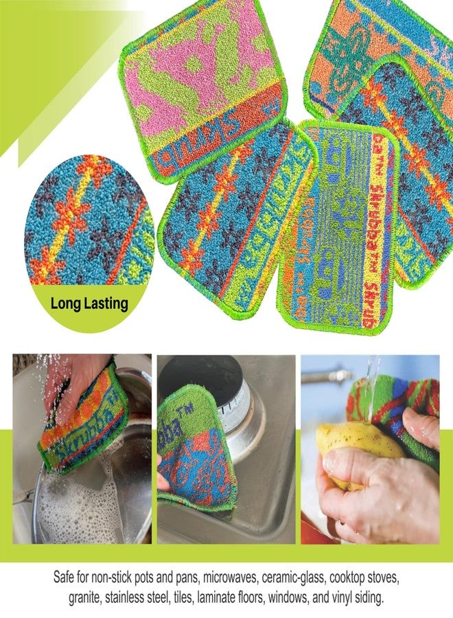 Wet-it! Skrubba 3-Pack Reusable Dish Scrubbers - Non-Scratch Scouring Pads for Kitchen & Household - Eco-Friendly, Dishwasher Safe Scrub Sponges for Dishes, Pots & Pans (Vogue) - Image 4