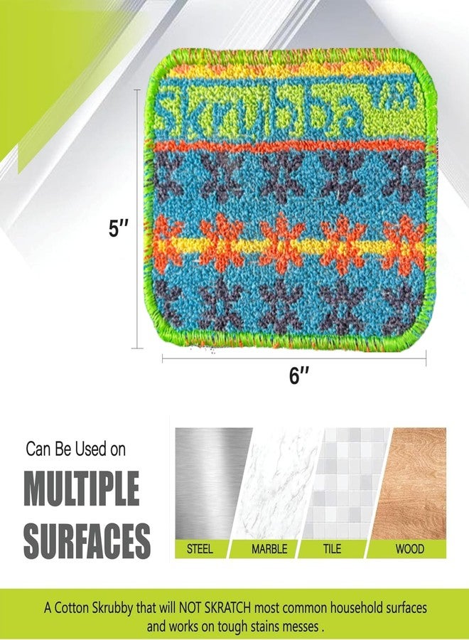 Wet-it! Skrubba 3-Pack Reusable Dish Scrubbers - Non-Scratch Scouring Pads for Kitchen & Household - Eco-Friendly, Dishwasher Safe Scrub Sponges for Dishes, Pots & Pans (Vogue) - Image 5