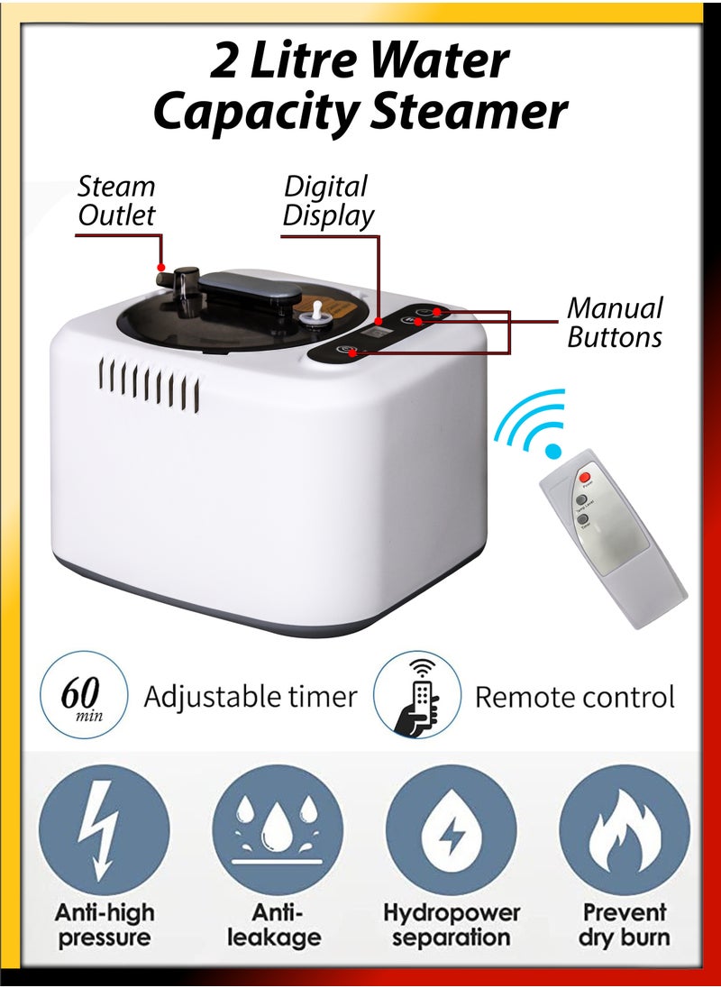 DBLEW - Personal Portable Sauna Tent Box With Timer Temperature Control Relaxation Detoxify Full Body Home Sauna Spa Massage Machine Kit With 2Liter Steamer Stress Reduction Improved Circulation And Wellness - Image 1