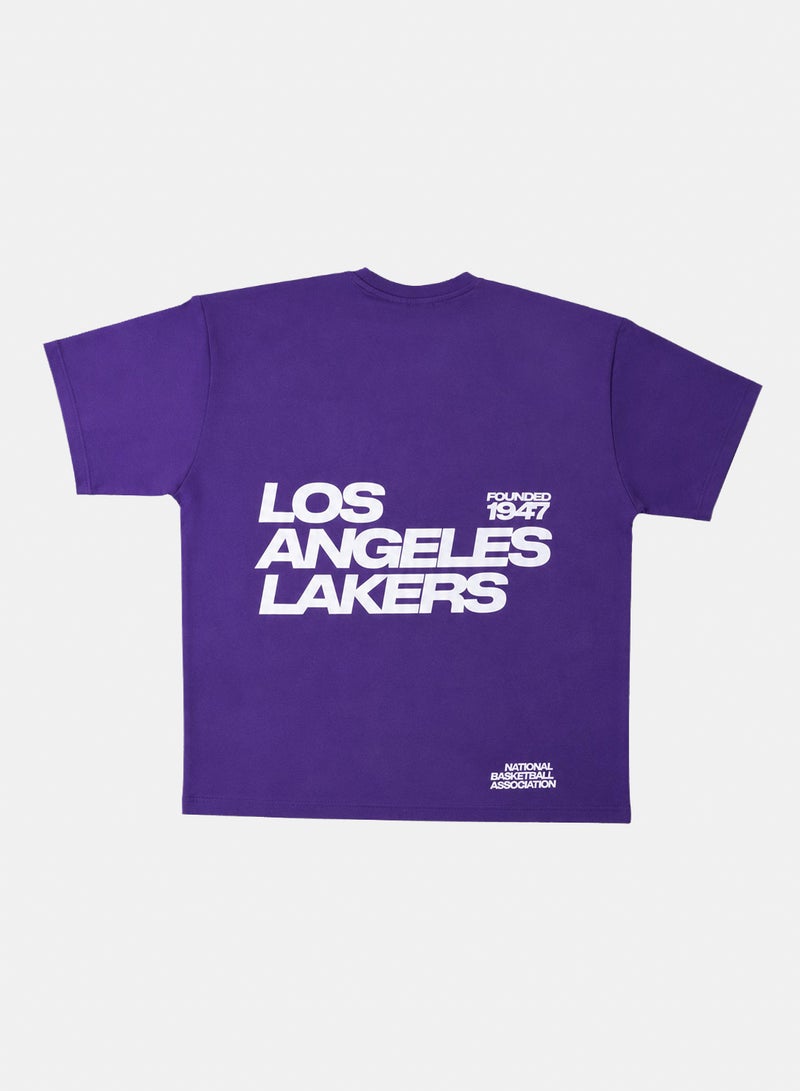 NBA Lakers Base Line T-Shirt - Image 2