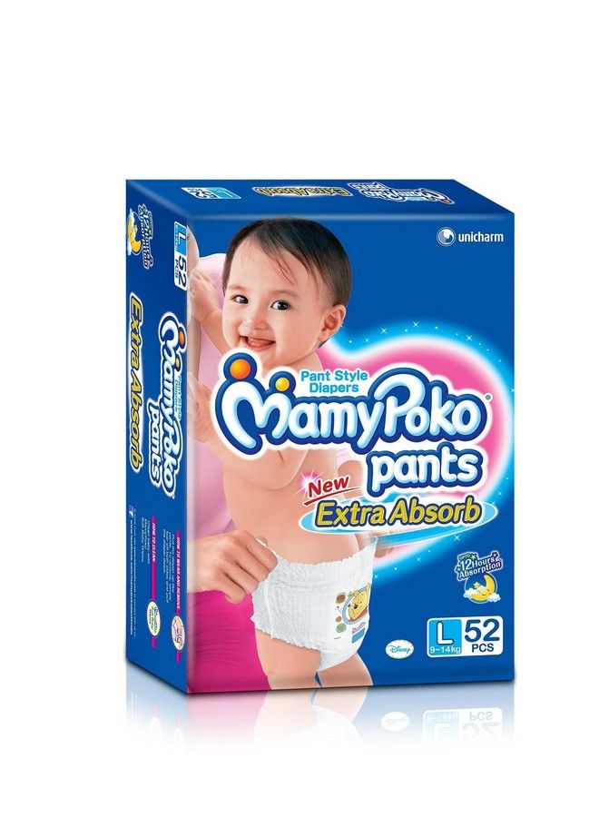 MamyPoko Standard Pants L (9-14kg) 48+4 X 1 pack 52 Pcs | Lazada