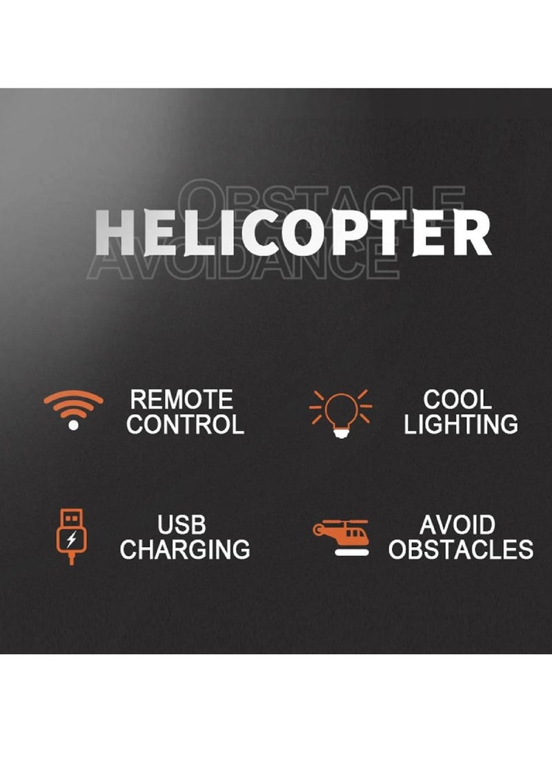 Remote Control Helicopter Kids Toys,3.5 Channel 2.4GHz Aircraft with Intelligent Obstacle Avoidance,One Key take Off Landing,LED Light,Stable Flight & Easy Control, Birthday Present for Boys Girls  - Image 4
